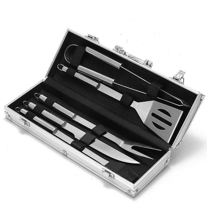 7-Piece Stainless Steel Grill Tool Set