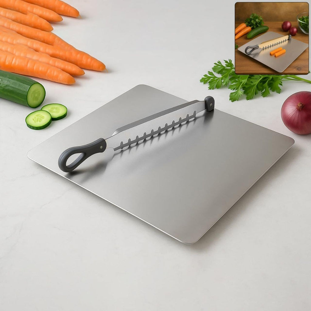 2-in-1 Steel Chopping Board