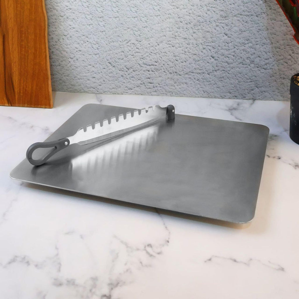 2-in-1 Steel Chopping Board