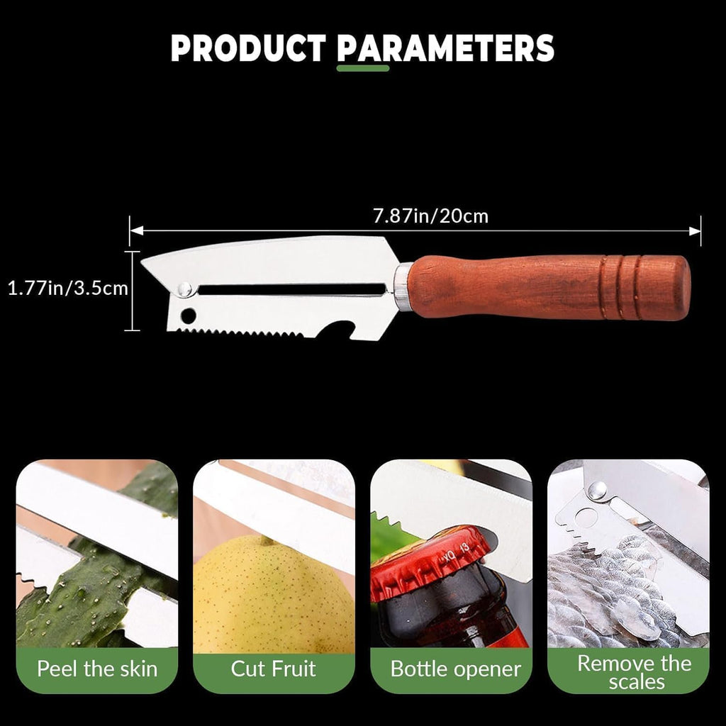 3-in-1 Wooden Peeler