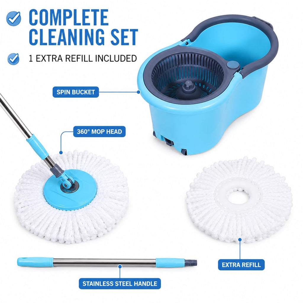 360° Spin Bucket Mop