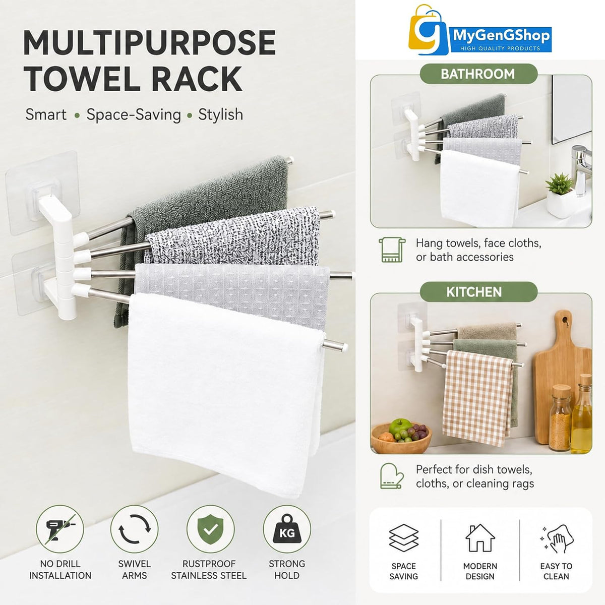 4-Bar Towel Holder