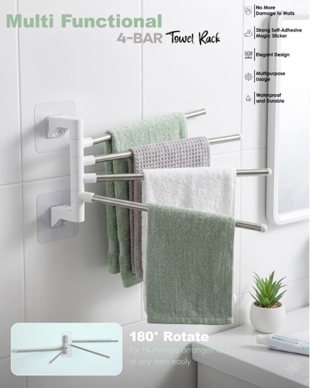 4-Bar Towel Holder