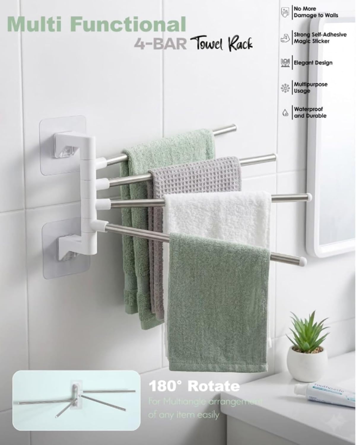 4-Bar Towel Holder