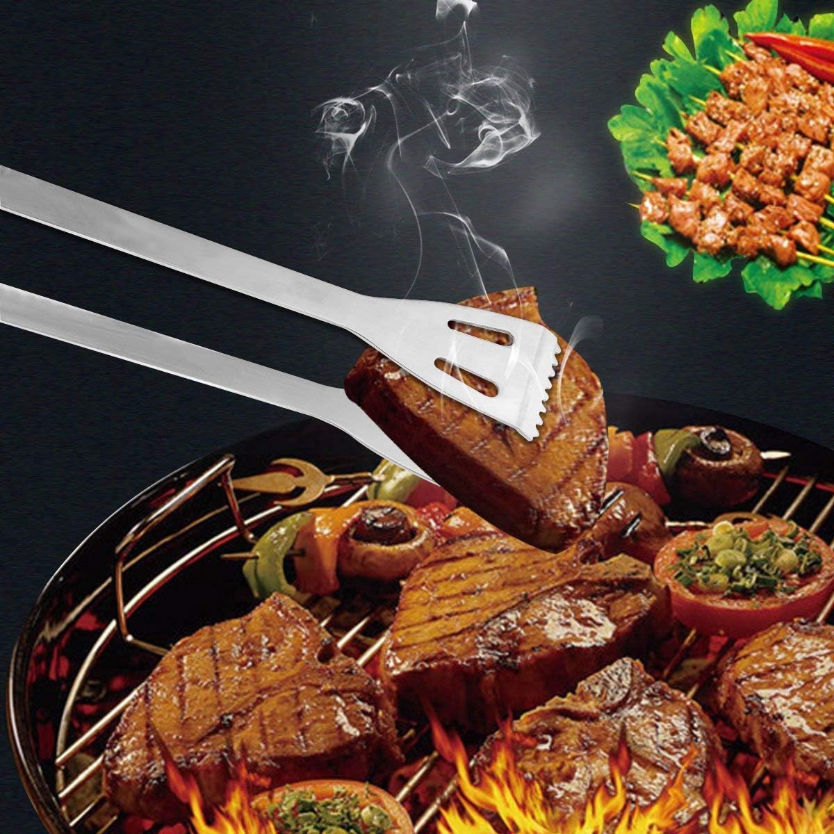 7-Piece Stainless Steel Grill Tool Set